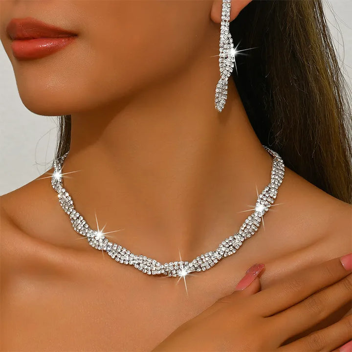 Alessara - Kristall-Twist-Schmuckset