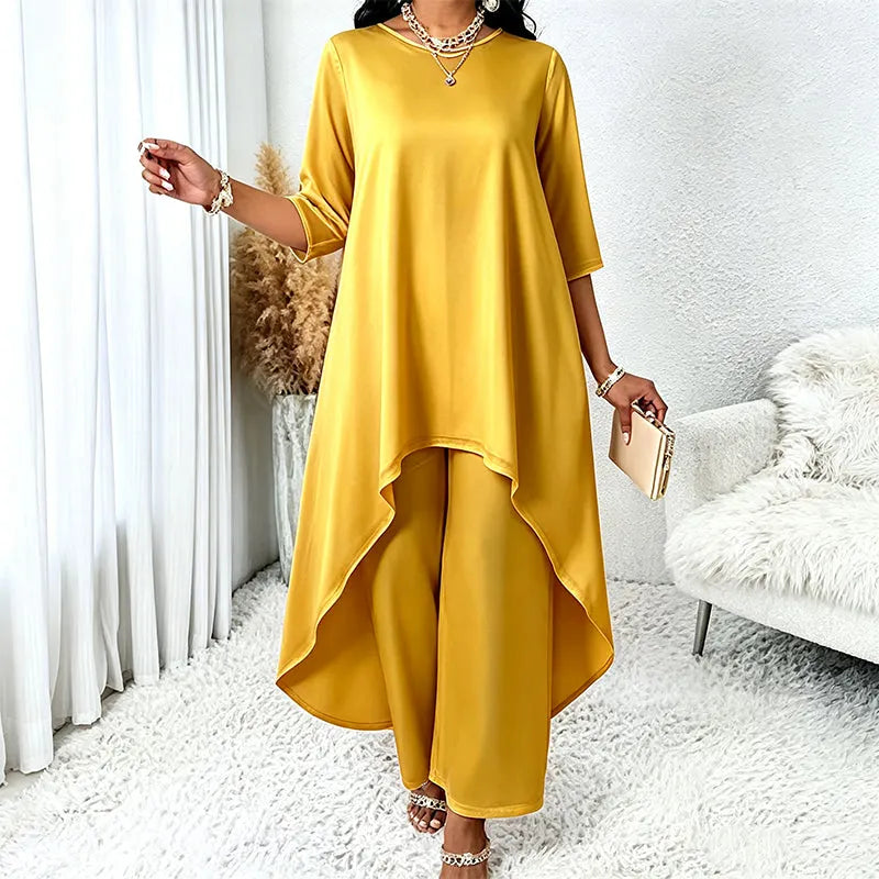 Laurivelle - Soft-Touch-Maxikleid in Plus Size