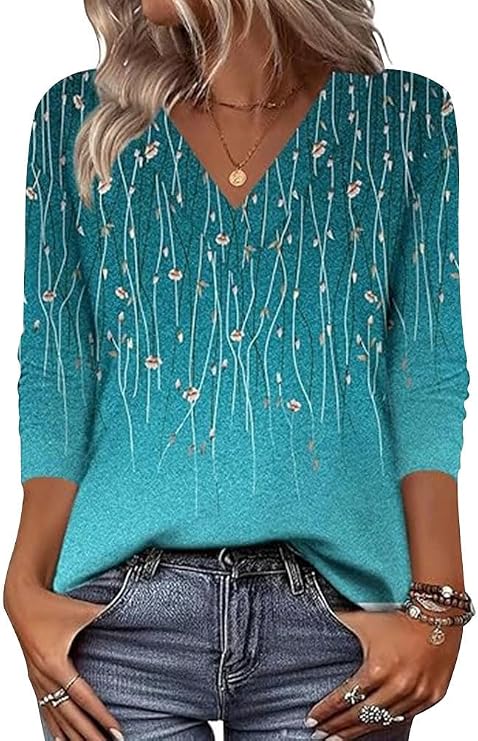 Arianwen - Soft-Touch-Bluse mit V-Ausschnitt