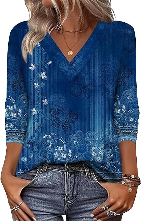 Arianwen - Soft-Touch-Bluse mit V-Ausschnitt