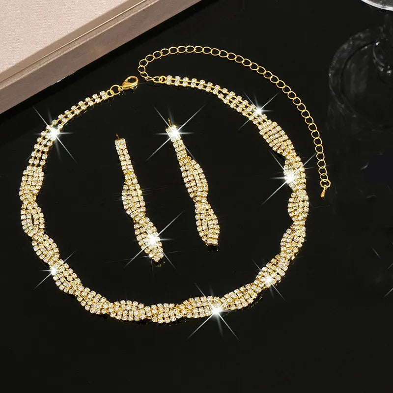 Alessara - Kristall-Twist-Schmuckset