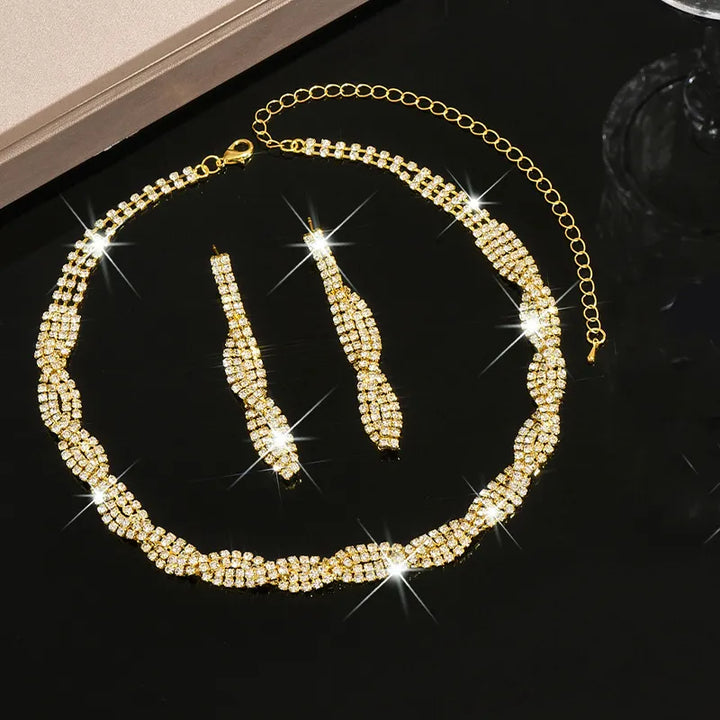 Alessara - Kristall-Twist-Schmuckset