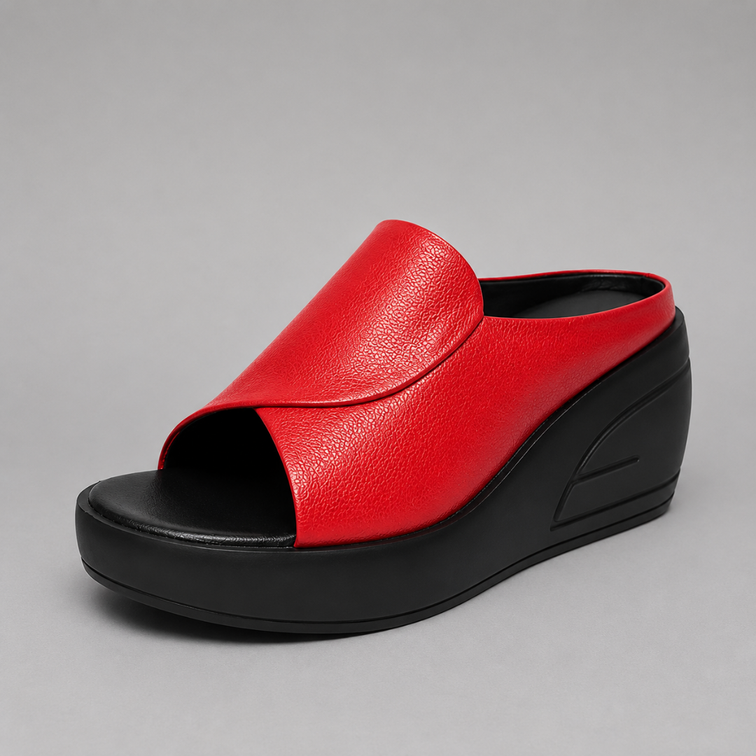 Alcinia - Stützende Slip-On-Keilsandalen