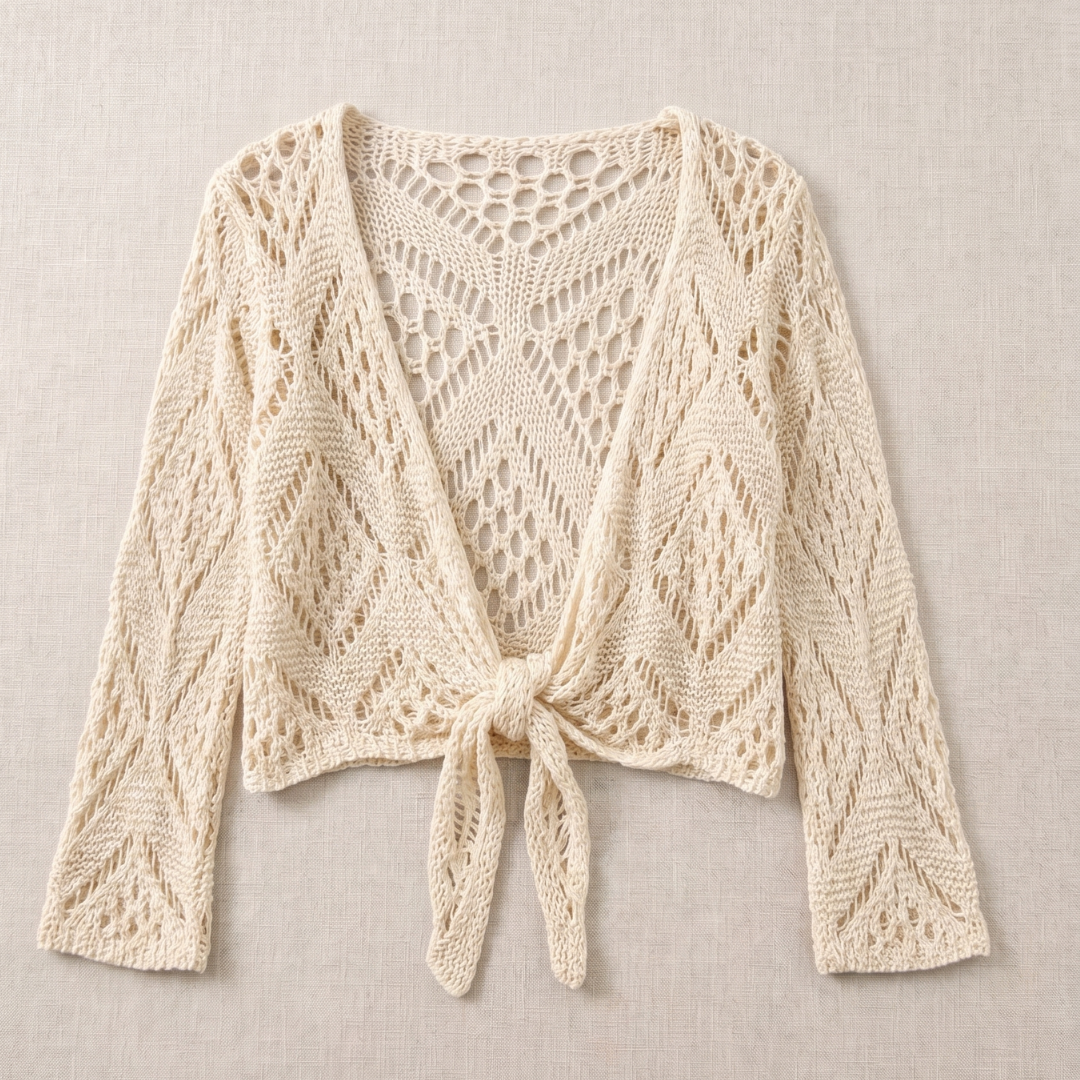 Aravelle - Offener Strick-Cardigan