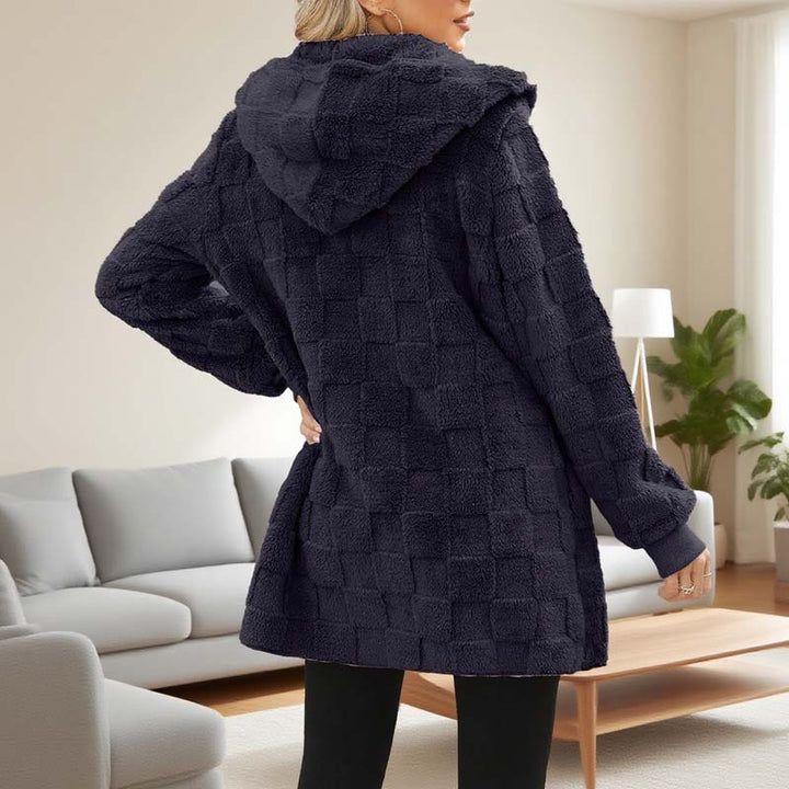 Zinnabelle - Plüschiger Kapuzen-Cardigan
