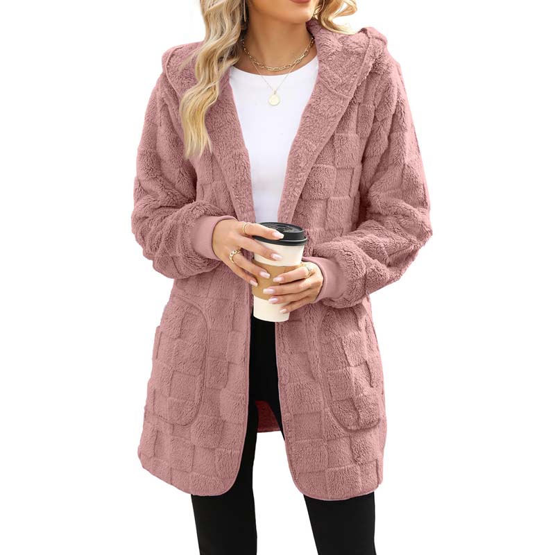 Zinnabelle - Plüschiger Kapuzen-Cardigan