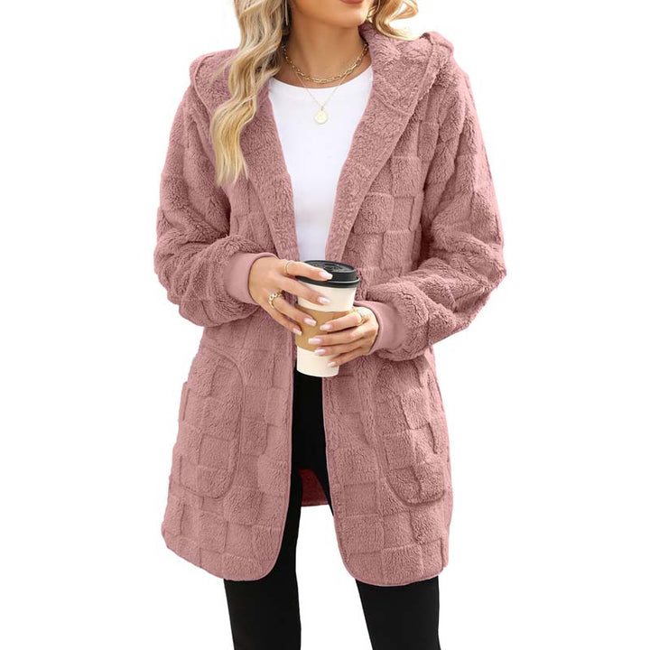 Zinnabelle - Plüschiger Kapuzen-Cardigan