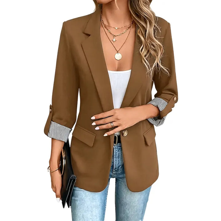 Celenya - Klassischer Blazer mit hochgekrempelten Ärmeln