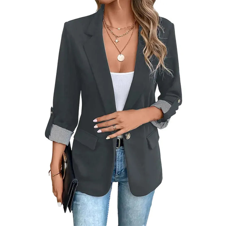 Celenya - Klassischer Blazer mit hochgekrempelten Ärmeln