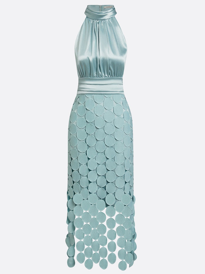 Amabel - Luxuriöses Neckholder-Midikleid