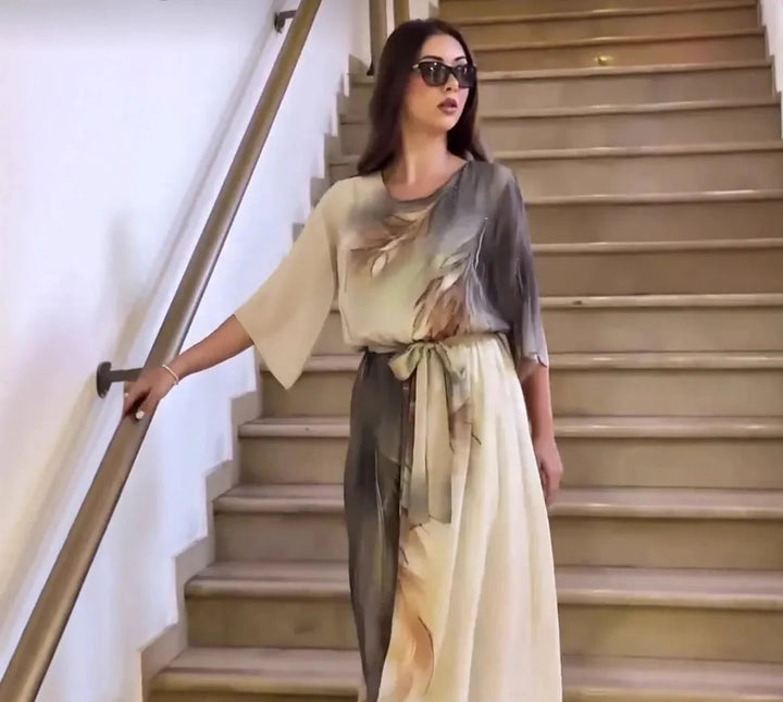Halinor - Elegantes Maxikleid aus Chiffon