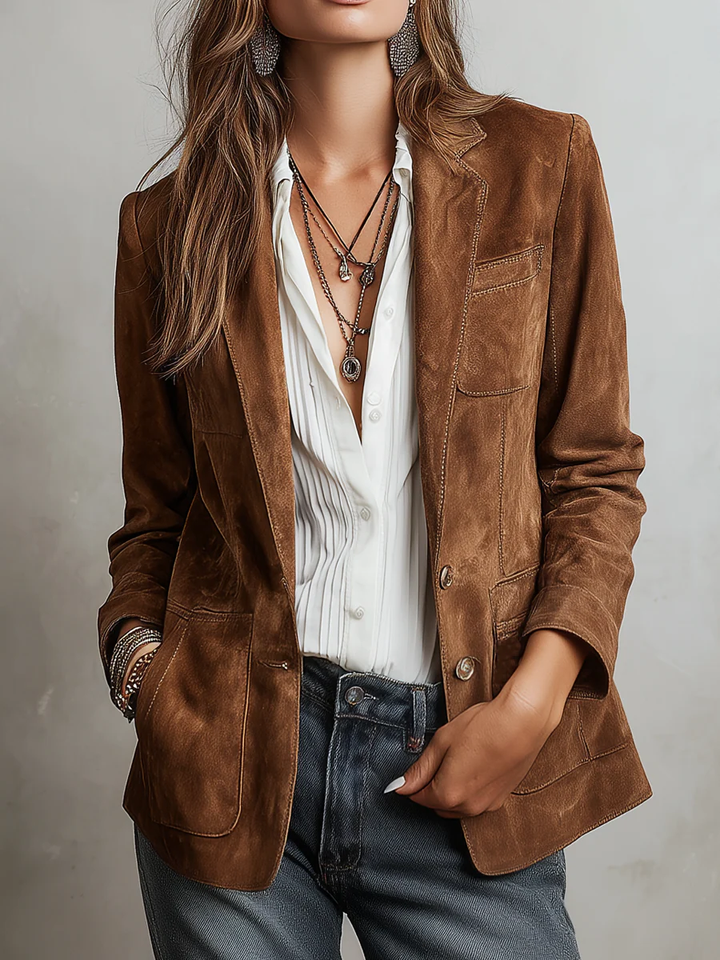 Mirevalle - Vintage-Wildlederblazer