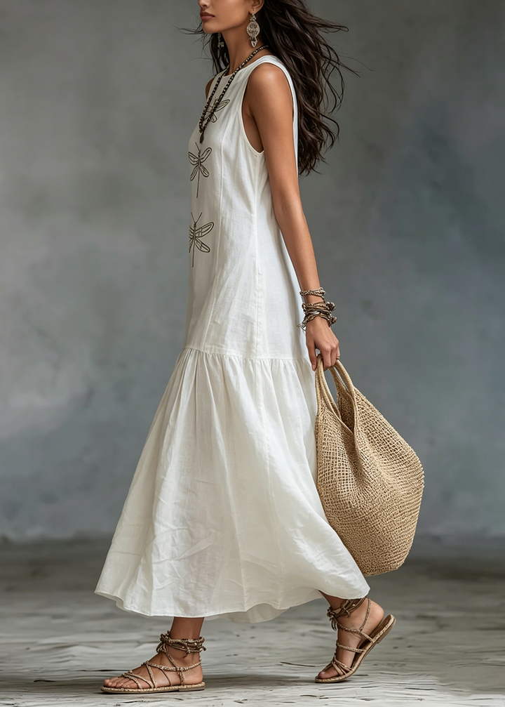 Caelisse - Luftiges Maxikleid aus Leinen