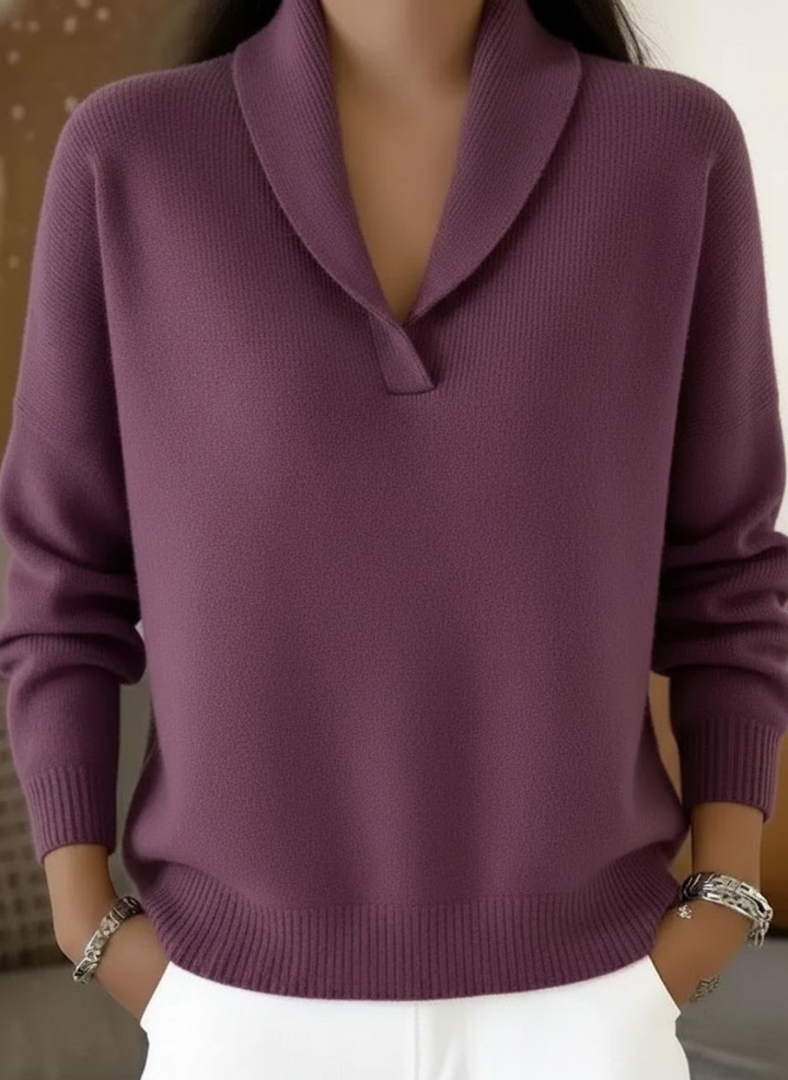 Cybele - Superweicher V-Ausschnitt-Pullover