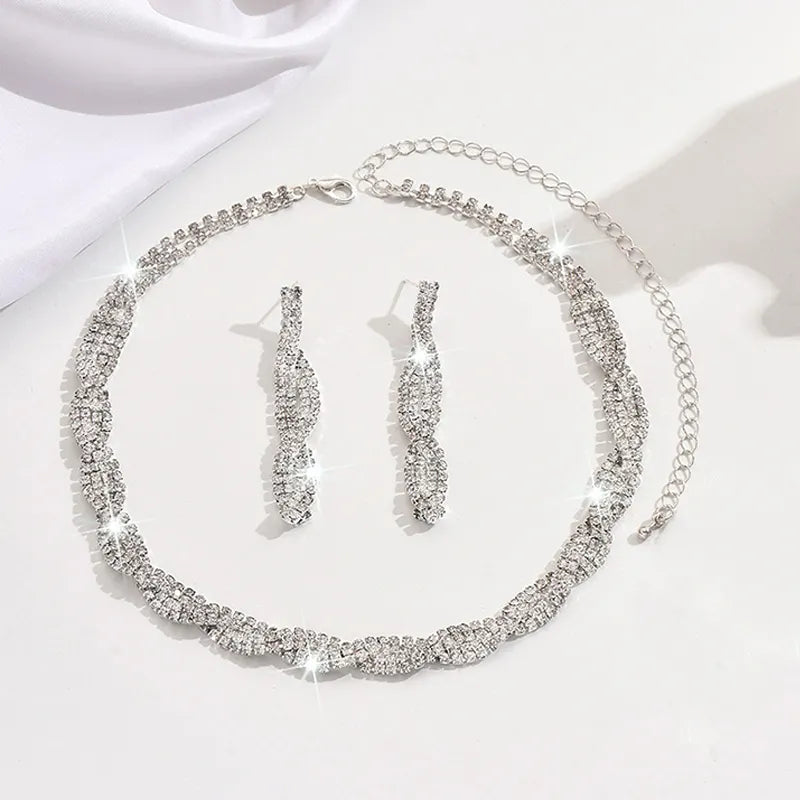 Alessara - Kristall-Twist-Schmuckset