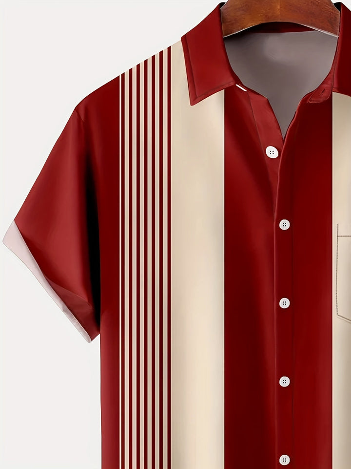 Morpeth - Gestreiftes Vintage-Henley-Shirt