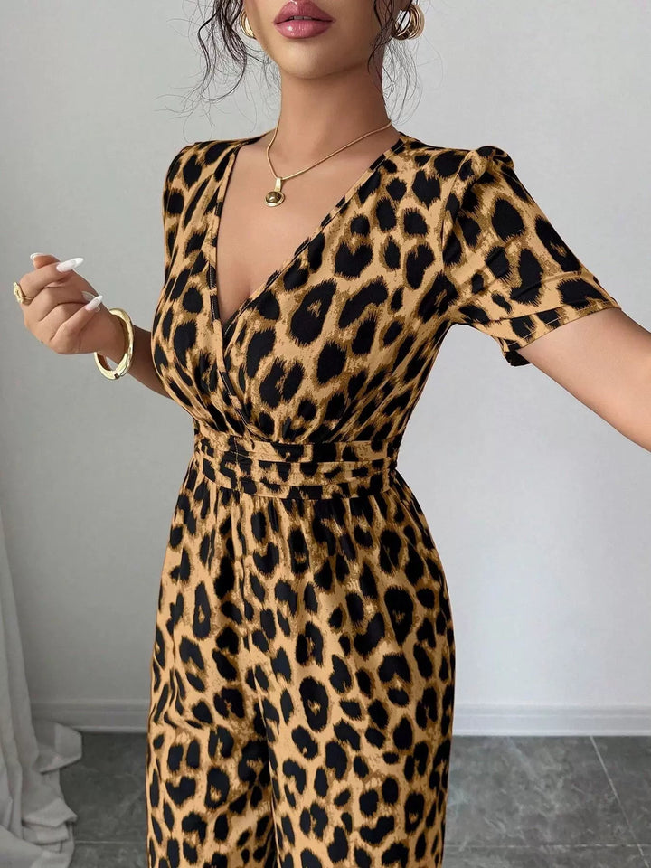 Eveliora - Eleganter Jumpsuit mit Tierdruck