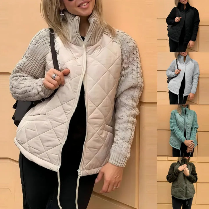 Corisanna - Wärmende Strickjacke mit Reißverschluss vorne