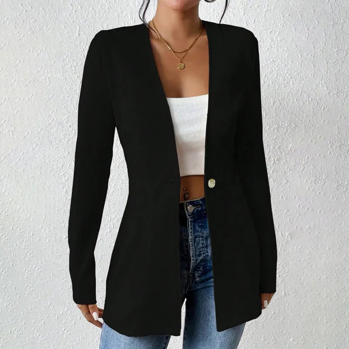 Alivienne - Taillierter Ein-Knopf-Blazer