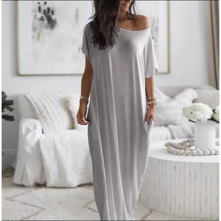 Adalynne - Lässiges Off-Shoulder-Maxikleid