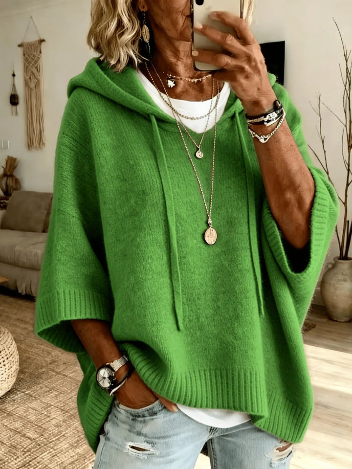 Celandria - Oversized-Kurzarm-Hoodie mit besonders weichem Griff