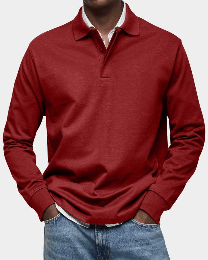 Taevan - Texturiertes Strickpolo