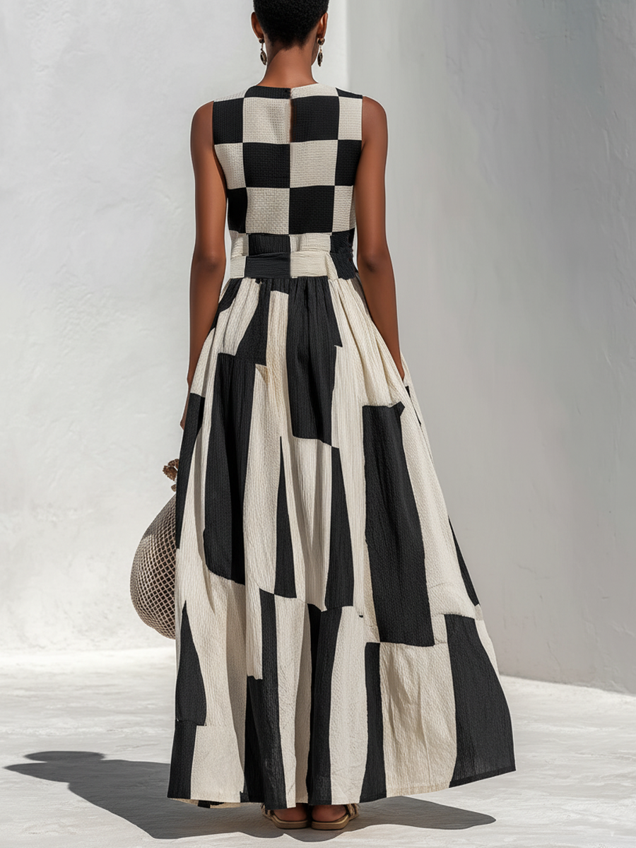 Solenna - Luftiges Maxikleid aus Leinen