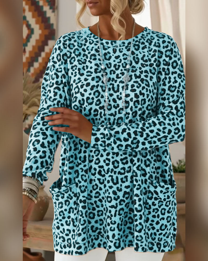 Primelia - Weiches Langarmshirt mit Leopardenmuster