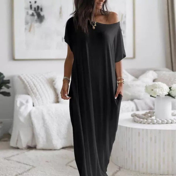 Adalynne - Lässiges Off-Shoulder-Maxikleid