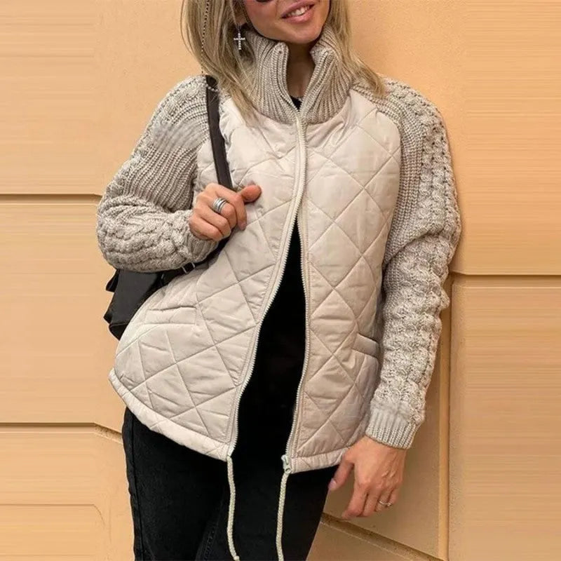 Corisanna - Wärmende Strickjacke mit Reißverschluss vorne