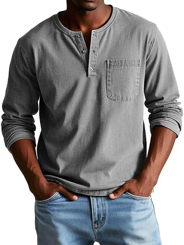 Emmett - Weiches Henley-Shirt
