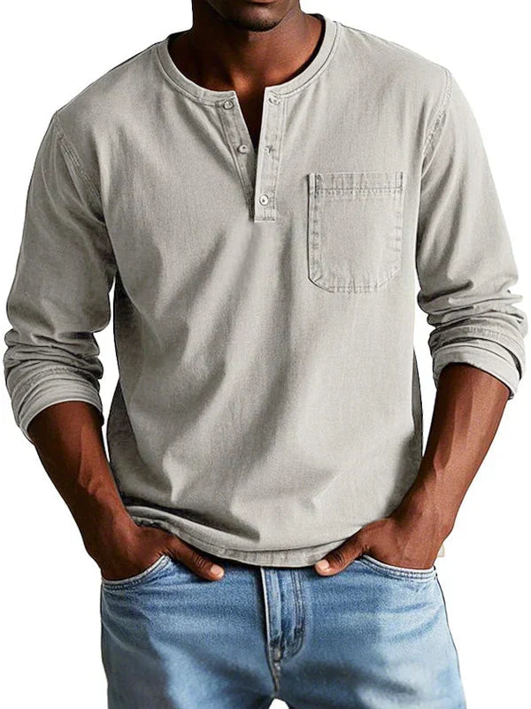 Emmett - Weiches Henley-Shirt