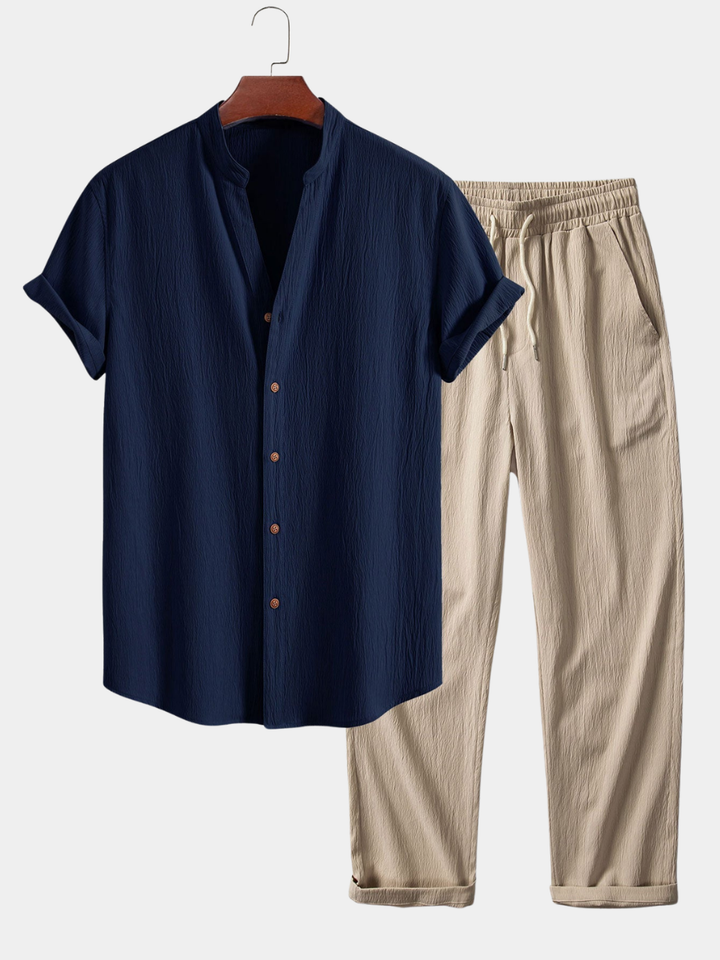 Adrian - Leichtes Sommerhemd- und Hosen-Set