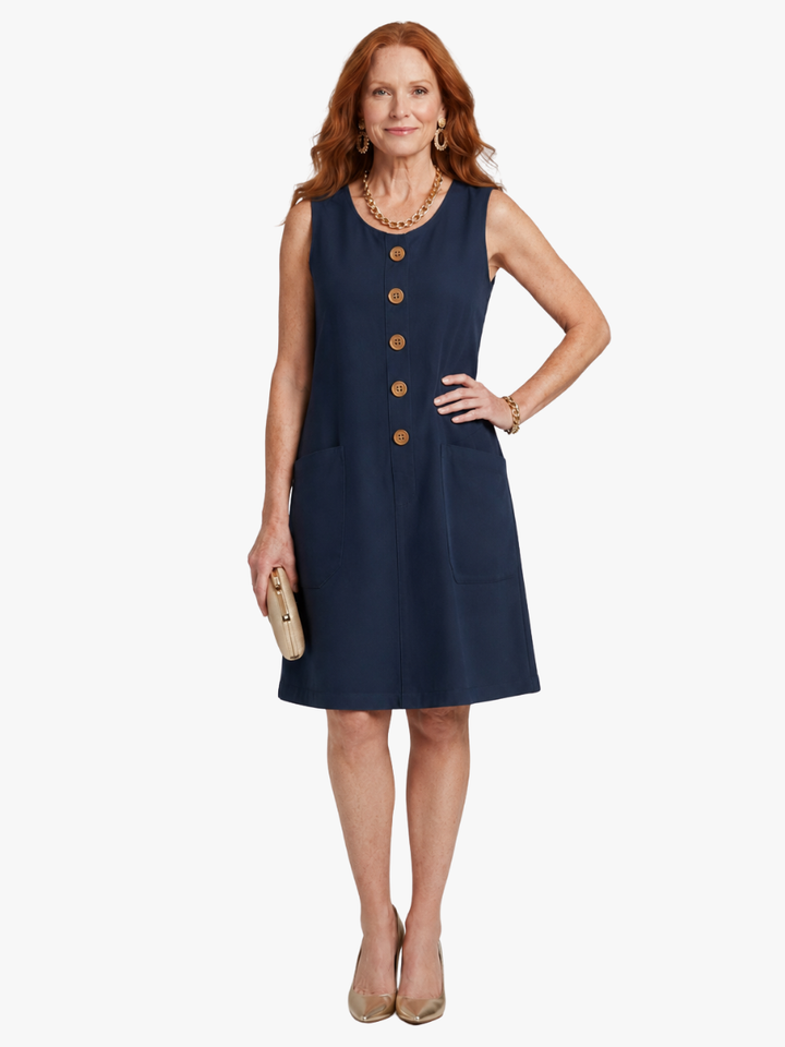 Katelin - Luftiges Sommerkleid mit Knopfleiste