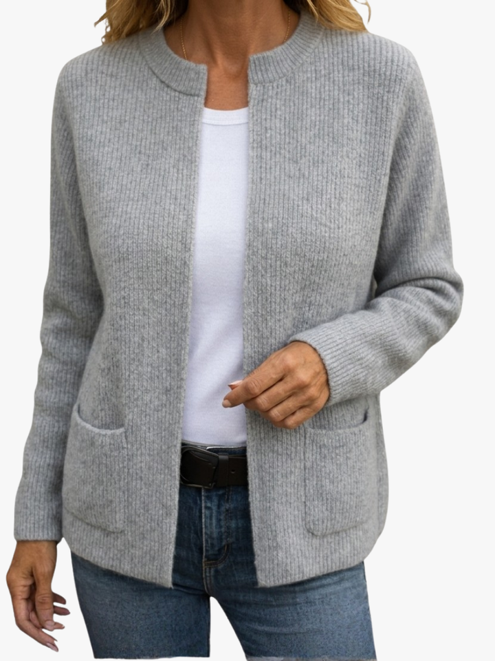 Sylverine - Offener Cardigan mit Fronttaschen