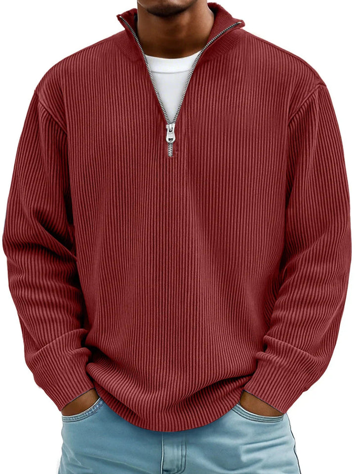 Blackden - Rippstrick-Half-Zip-Pullover