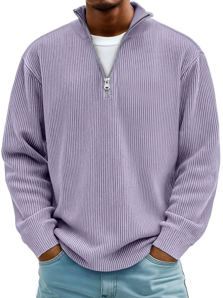 Blackden - Rippstrick-Half-Zip-Pullover