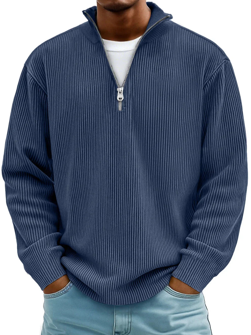Blackden - Rippstrick-Half-Zip-Pullover