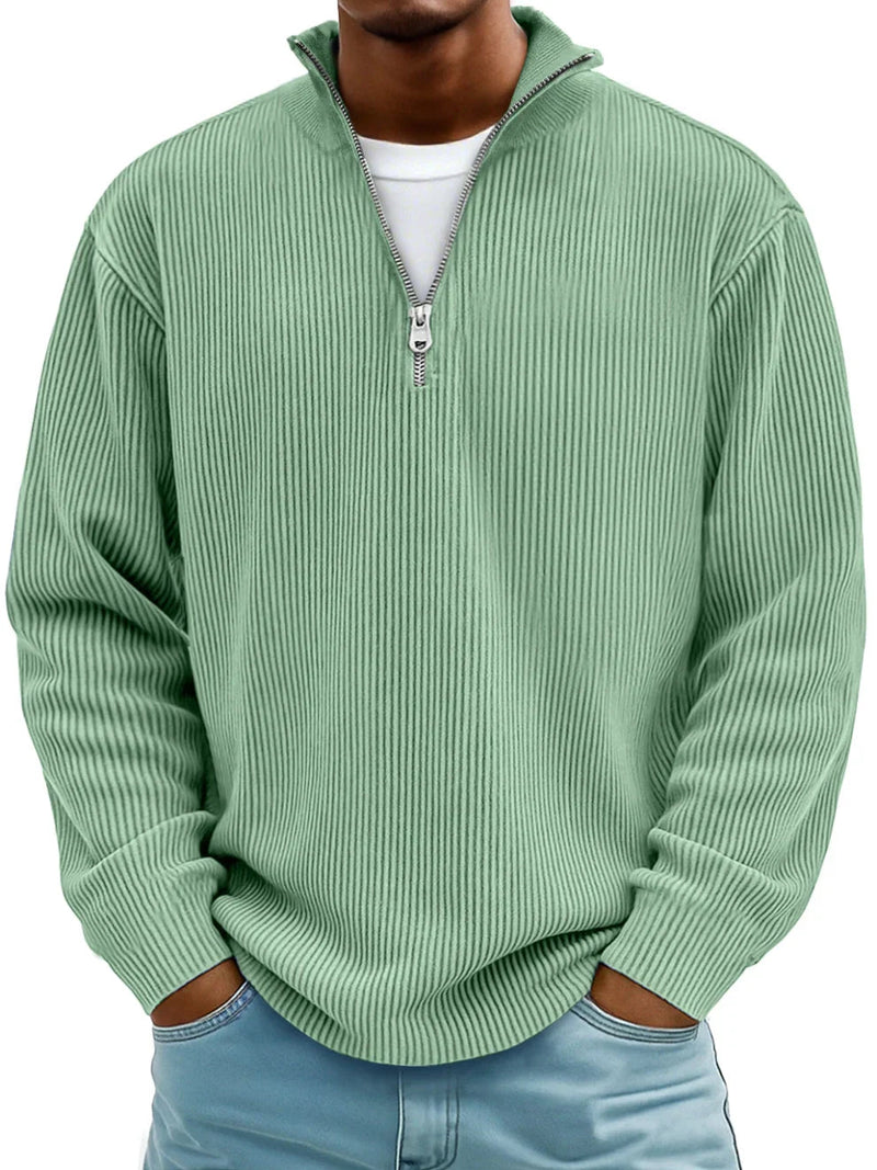 Blackden - Rippstrick-Half-Zip-Pullover
