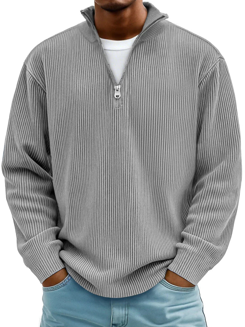 Blackden - Rippstrick-Half-Zip-Pullover
