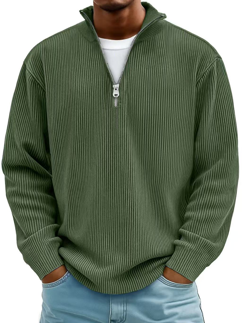 Blackden - Rippstrick-Half-Zip-Pullover