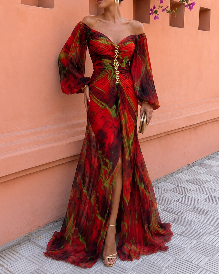 Avalora - Elegantes florales Maxikleid