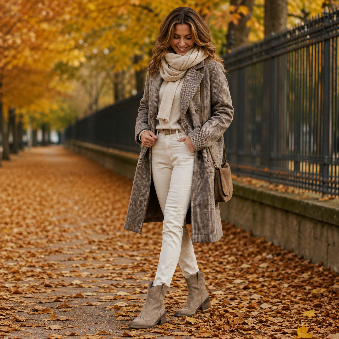 Avelina - Premium Stiefeletten mit niedrigem Absatz