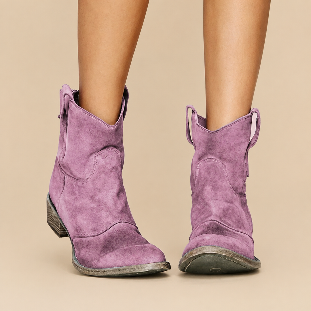 Avelina - Premium Stiefeletten mit niedrigem Absatz