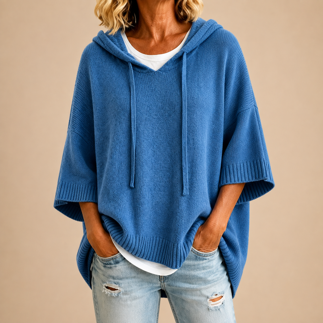 Delavique - Oversize-Strickhoodie