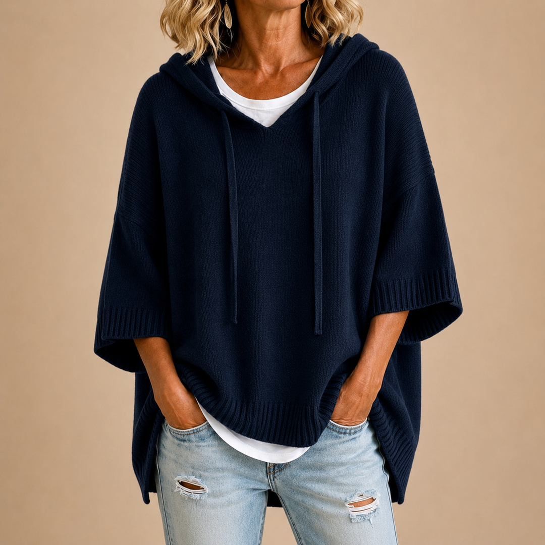 Delavique - Oversize-Strickhoodie