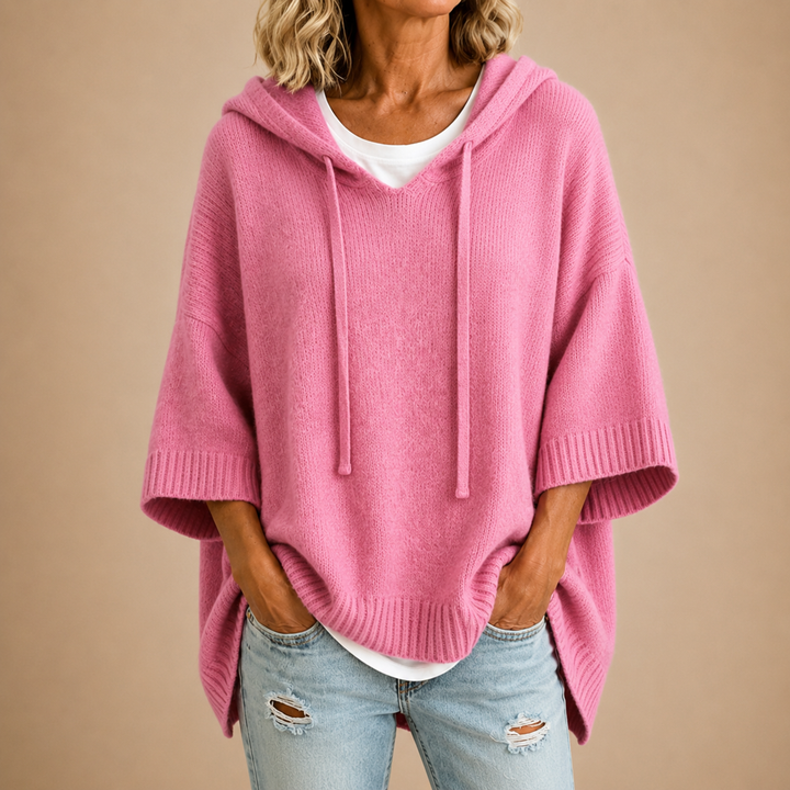 Delavique - Oversize-Strickhoodie
