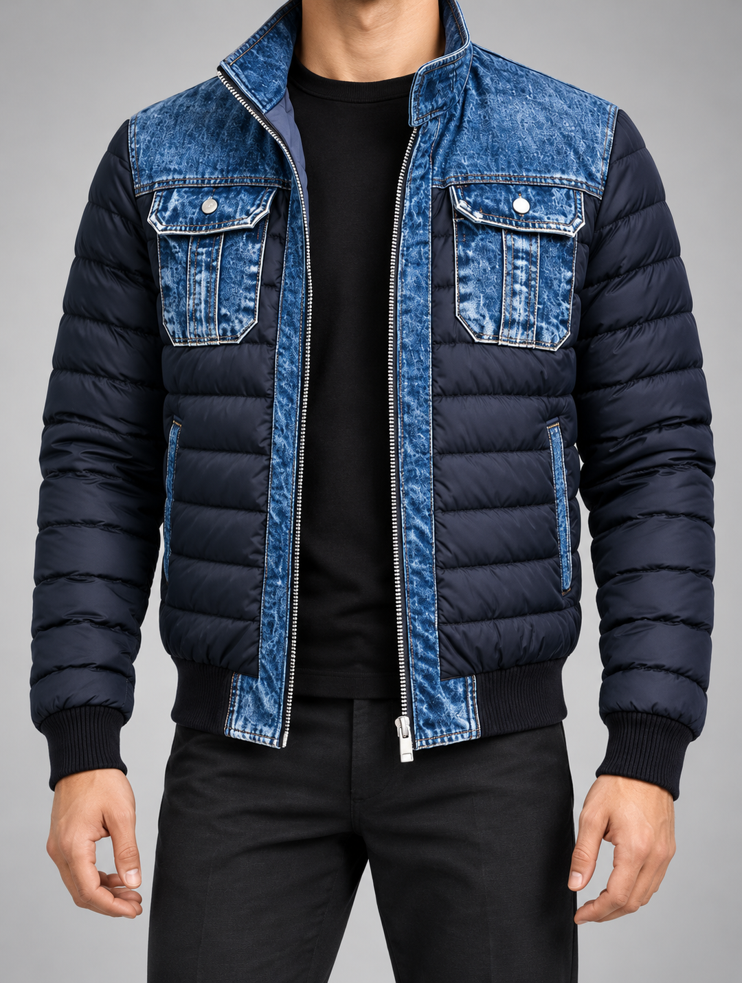 Erven - strukturierte Steppjacke