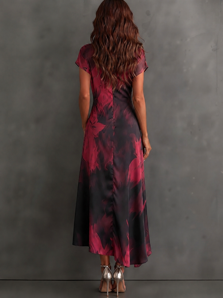 Kaia - Weiches Wickel-Hemdblusenkleid