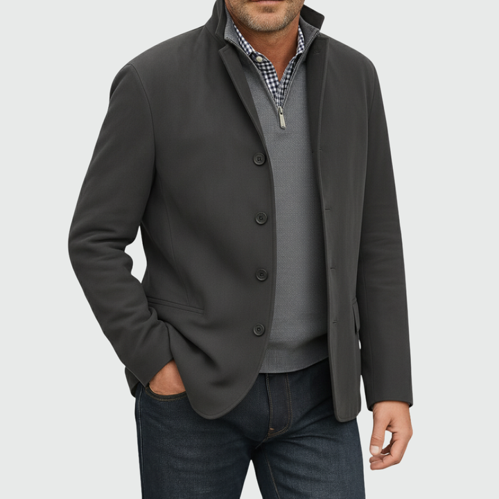 Aberley - Weiche Jacke mit durchgehender Knopfleiste